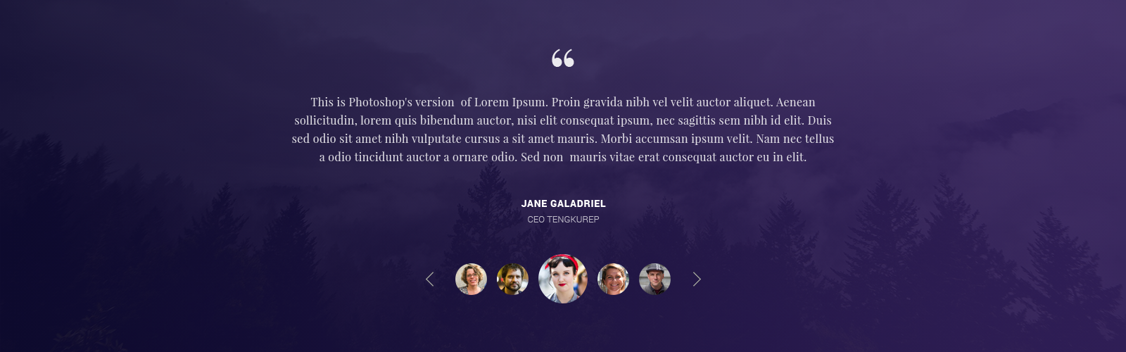 Photo Testimonials